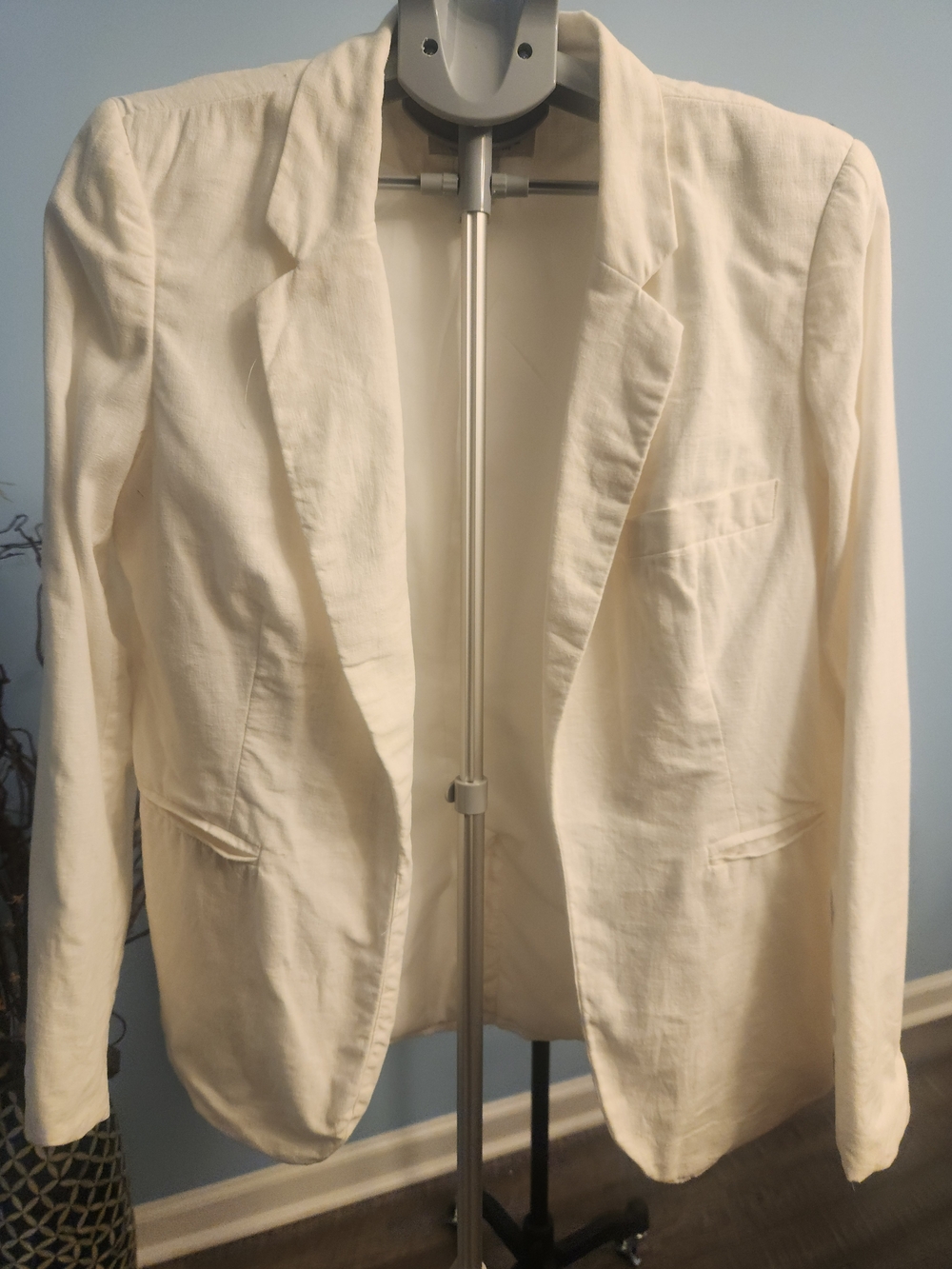 Rachel Zoe Cream Open-Front Blazer
